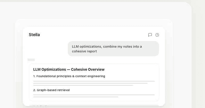 Stella turning your notes into a structured project