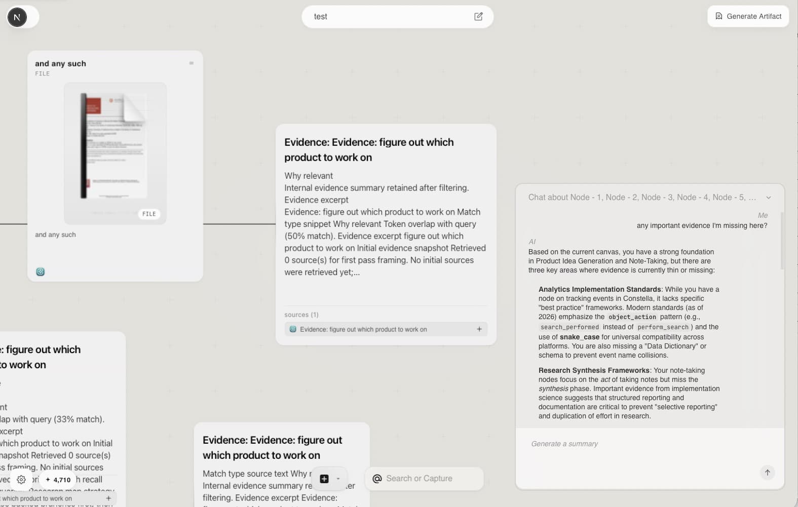 Find key ideas out of visual thinking